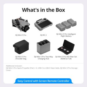 DJI Mini 5 Pro Fly More Combo Drone with DJI RC 2