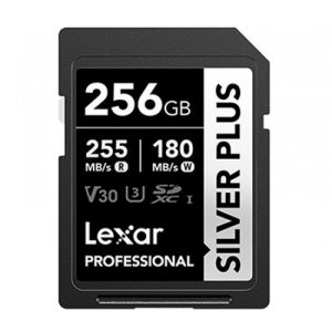 Lexar 256GB Professional SILVER PLUS UHS-I SDXC Memory Card (255MB/s)