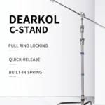 Dearkol DC-1 Unique Collar 3290mm Quick Release Turtle Base C Stand