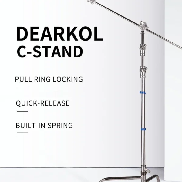 Dearkol DC-1 Unique Collar 3290mm Quick Release Turtle Base C Stand