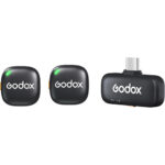 Godox C01 2-Person Wireless Microphone System with USB-C Connector for Mobile Devices