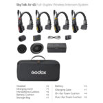 Godox SkyTalk Air 4S 4 Person Full-Duplex Wireless Intercom Headset System - Image 14
