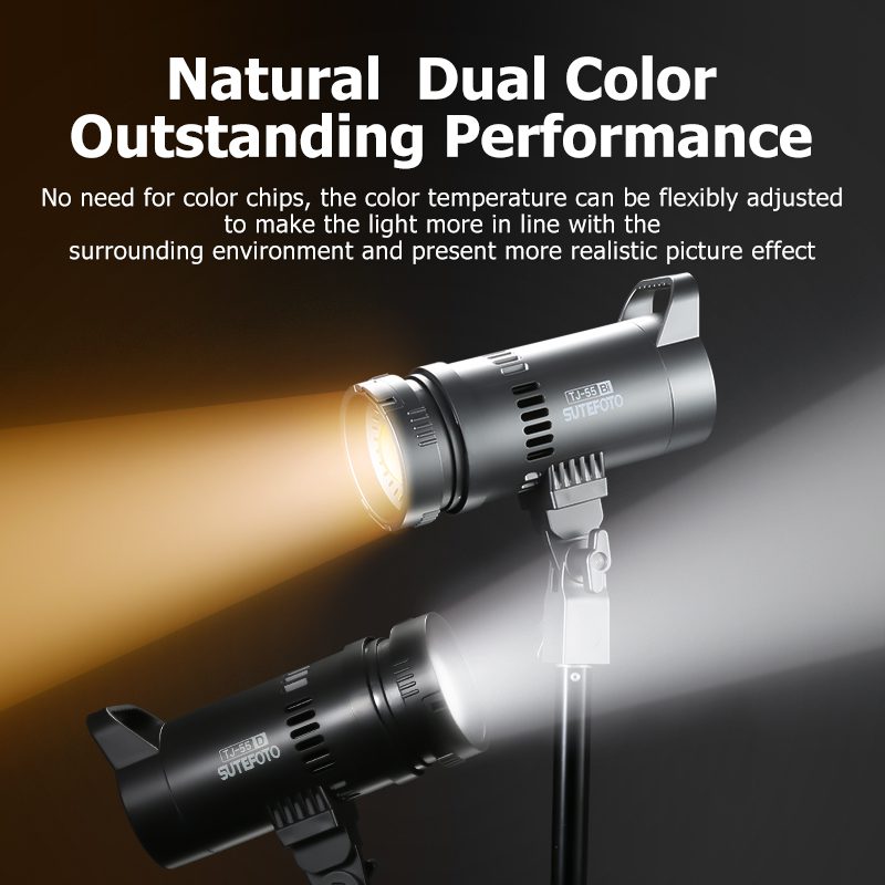 Sutefoto P320 Bi Sutefoto TJ-55Bi Bi-Color Focus Spotlight - Image 1