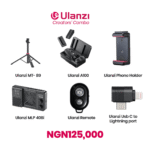 Ulanzi Ultimate Smartphone Content Creator Kit MT-89 Tripod 40W P40Bi Light & A100 Wireless Mic Bundle