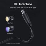 Ulanzi HT005 DC Power Adapter for 40W Pro/RGB Lights - Image 3