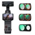 K&F 3-in-1 Filter Kit for Insta360 Luna Ultra Action Camera (CPL+1/4 Black Mist+Variable ND2-32)
