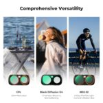 K&F 3-in-1 Filter Kit for Insta360 Luna Ultra Action Camera (CPL+1/4 Black Mist+Variable ND2-32) - Image 3