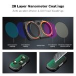 K&F 3-in-1 Filter Kit for Insta360 Luna Ultra Action Camera (CPL+1/4 Black Mist+Variable ND2-32) - Image 5