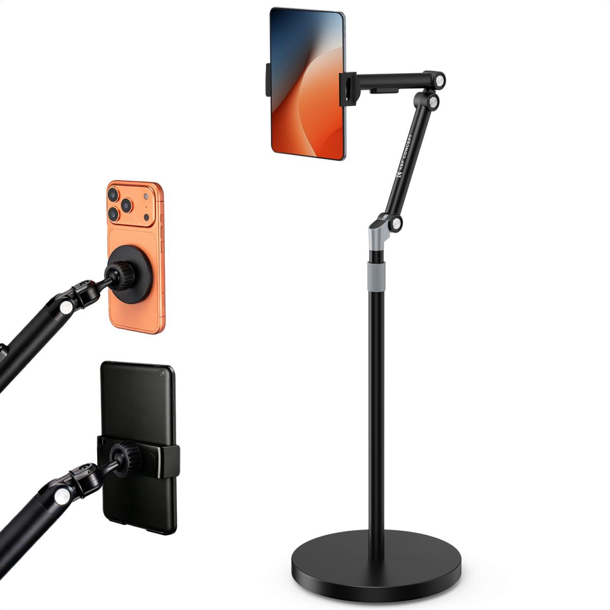 KF-CONCEPT-Universal-Floor-Tablet-Stand-and-Phone-Holder K&F CONCEPT Universal Floor Tablet Stand and Phone Holder - Image 1